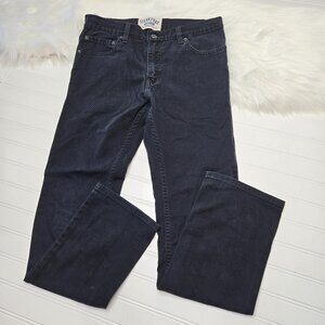 Levi's Signature Jeans Boys Black Size 18 Regular Skinny Solid Youth